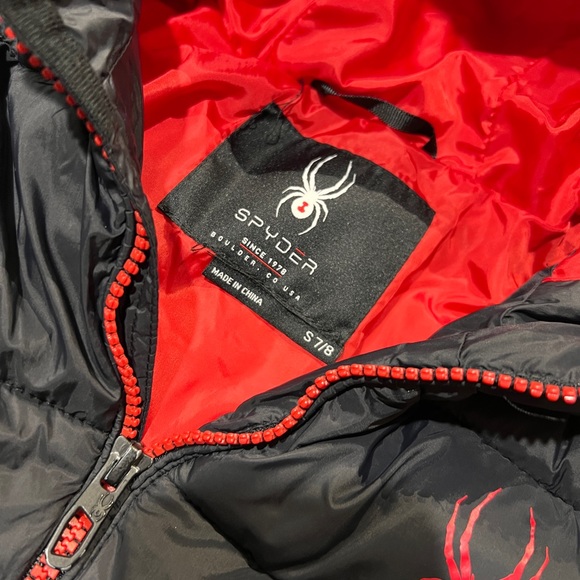 Spyder Water Resistant Hooded Puffer Jacket - Picture 5 of 13